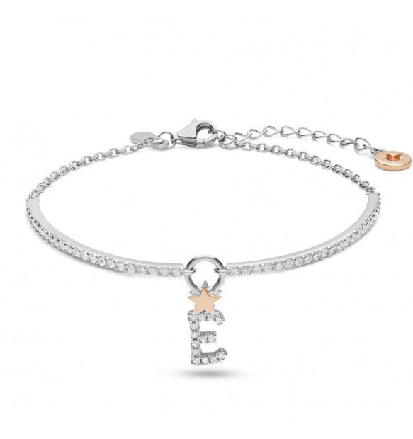Bracciale Comete gioielli Stella lettera E donna BRA 181