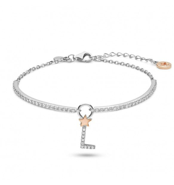 Bracciale Comete gioielli Stella lettera L donna BRA 188