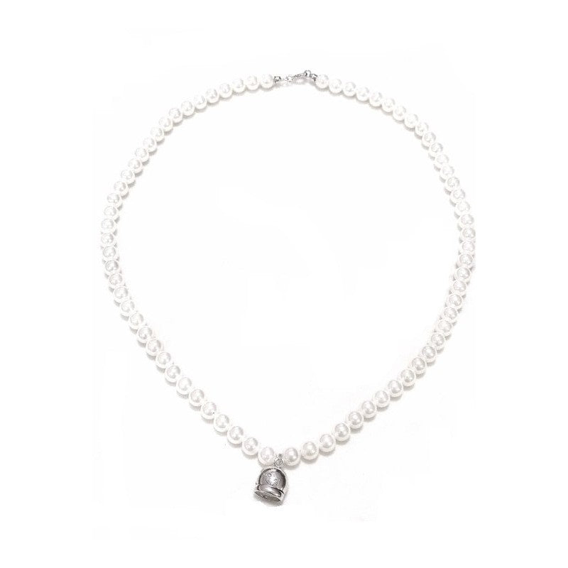 CAPRI COLLANA PERLE E CAMPANELLA