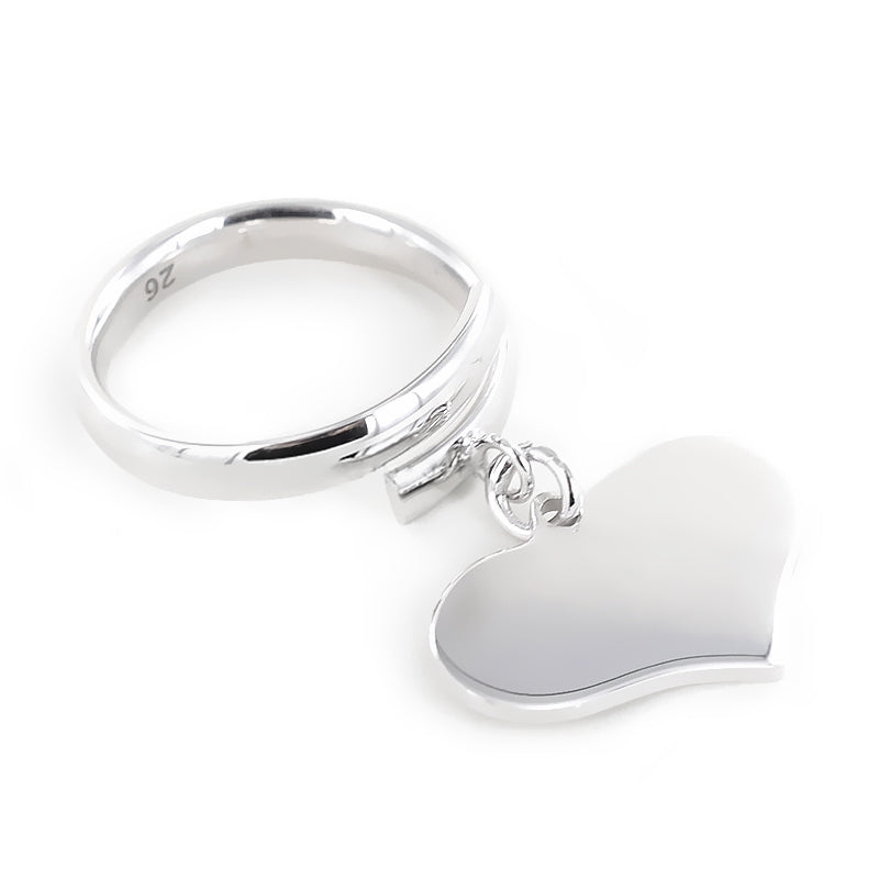 Anello donna argento con cuore