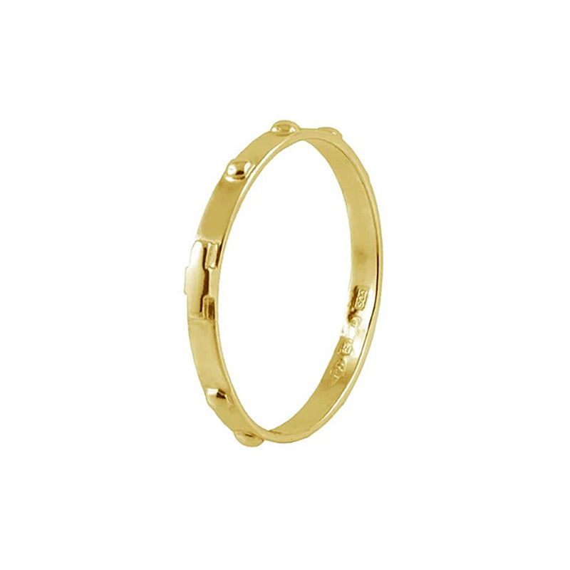 Anello rosario unisex oro giallo