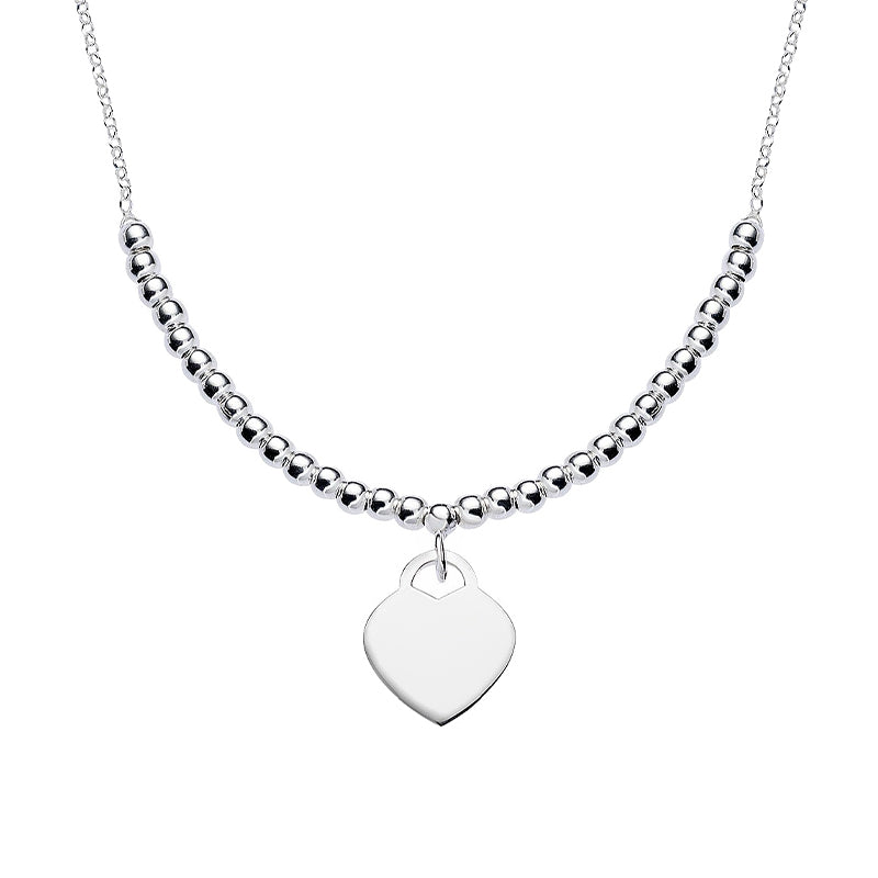 Collana donna catena doppia e cuore | Amen