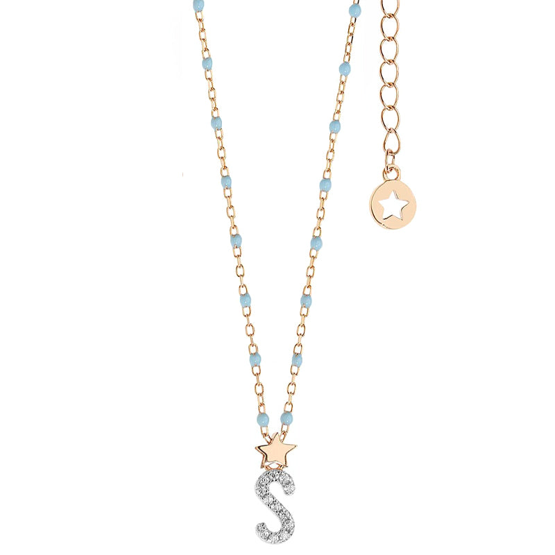 Collana donna argento lettera S | Comete Gioielli