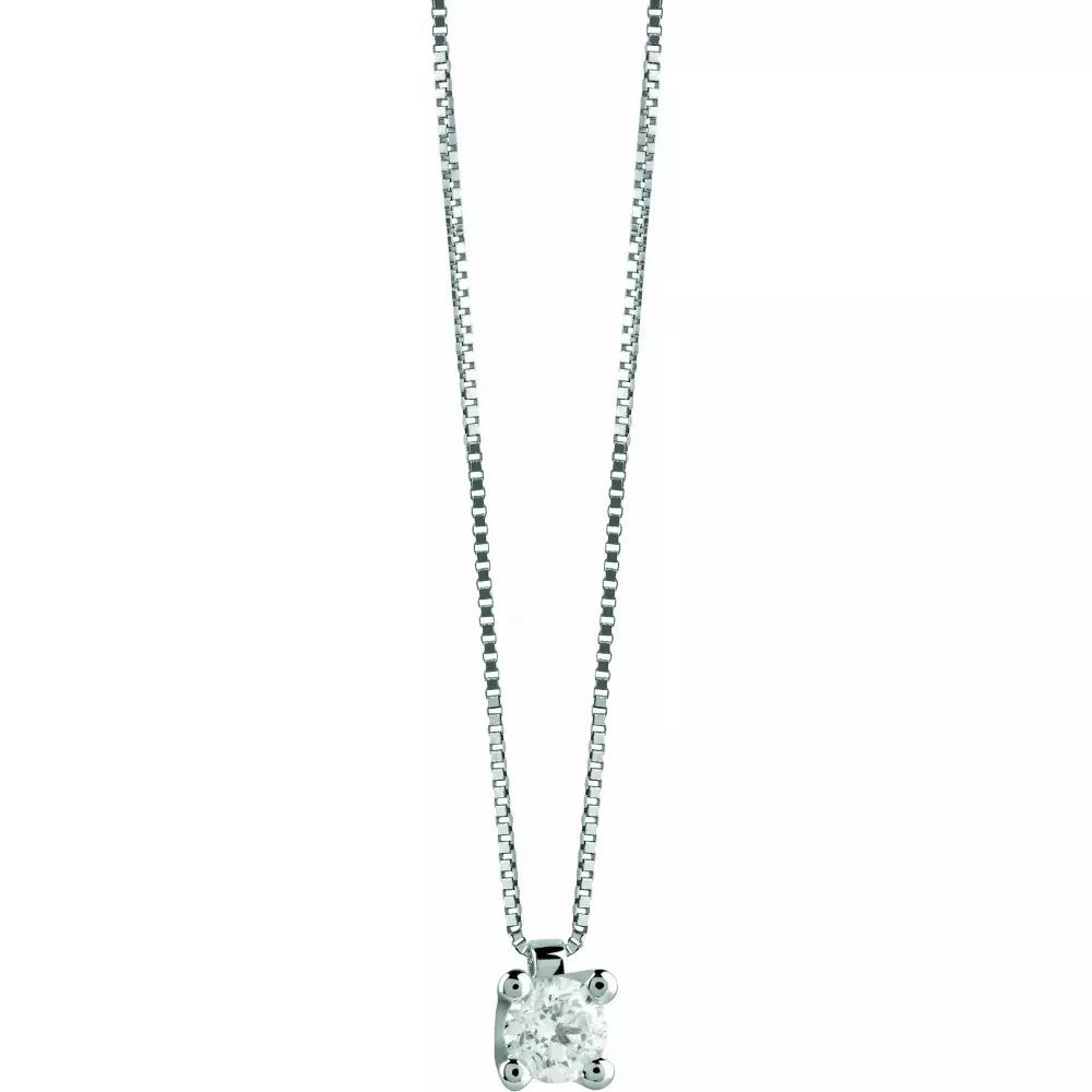 Collana in oro bianco e diamante Salvini Gioielli - Collezione Virginia