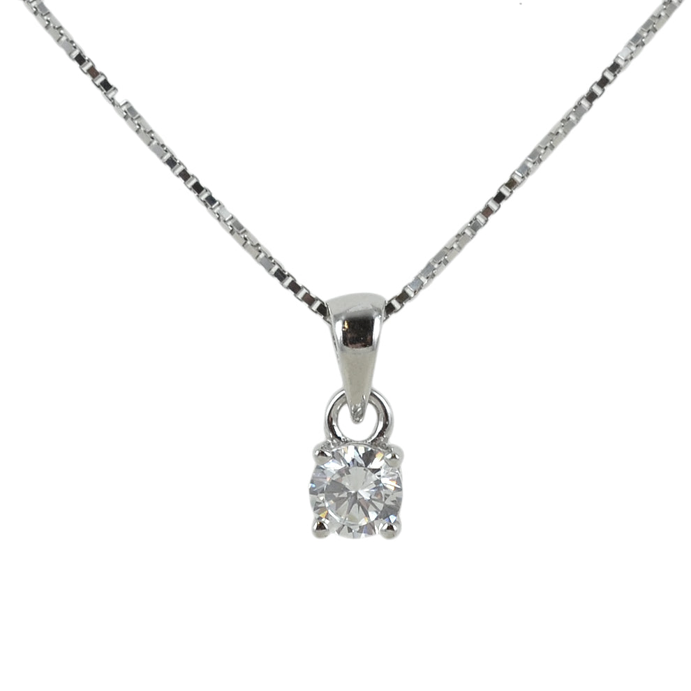 Collana argento 925 punto luce