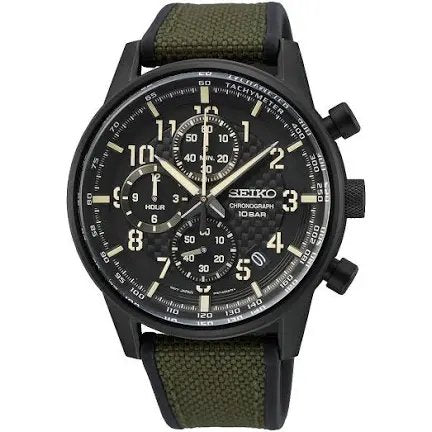 Seiko Sport SSB373P1 cronografo verde militare
