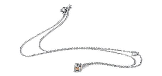 Collana in oro bianco e diamante Salvini Gioielli