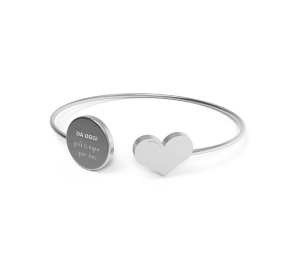 Bracciale 10 Buoni Propositi Silver DA OGGI più tempo per noi - B5471