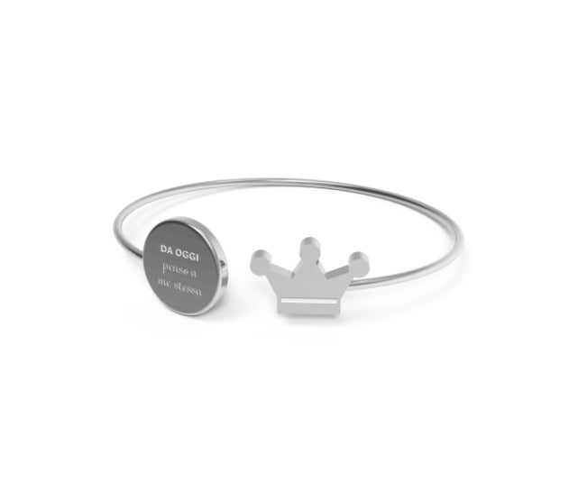 Bracciale 10 Buoni Propositi Silver DA OGGI penso a me stessa - B5472