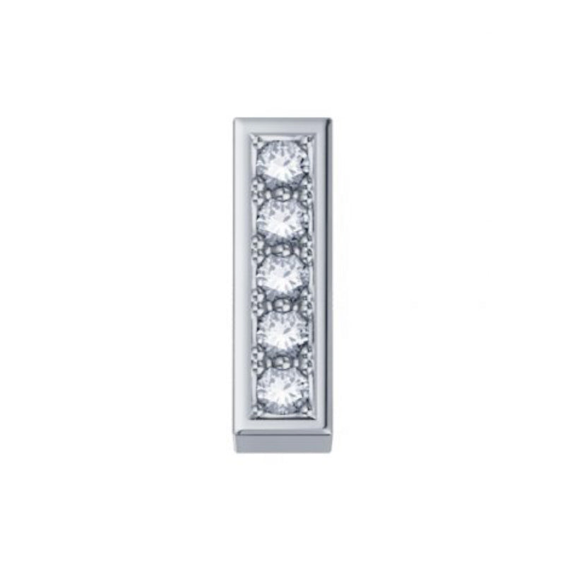 Elemento lettera I in oro bianco e diamanti ELEMENTS (DonnaOro) - DCHF3319I.001