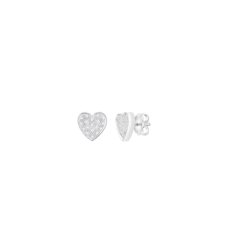 Orecchini a cuore in oro bianco 18 kt Salvini (Damiani)