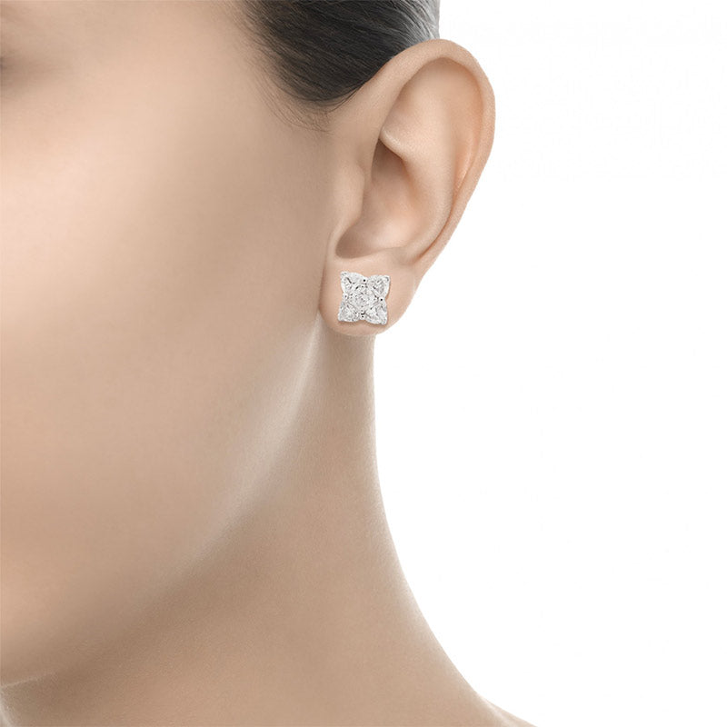 Orecchini in oro bianco 18 KT Recarlo - Collezione Eden