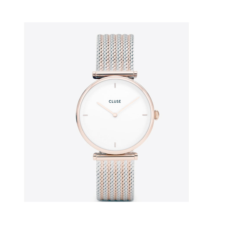 Orologio donna Triomphe Rose Gold Bicolour Mesh (Cluse) - CL61003