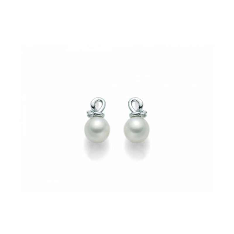 Orecchini Perle Miluna in oro bianco 18Kt con Diamanti – PER1834X