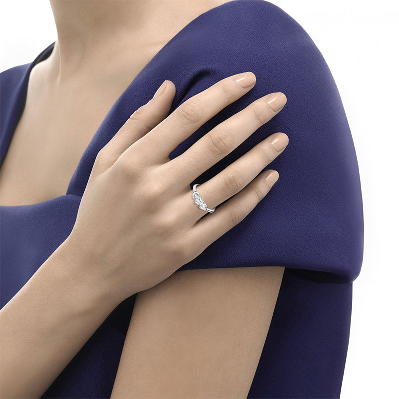 Anello in oro bianco 18 KT trilogy Recarlo della collezione Anniversary Love – R29TS468/060