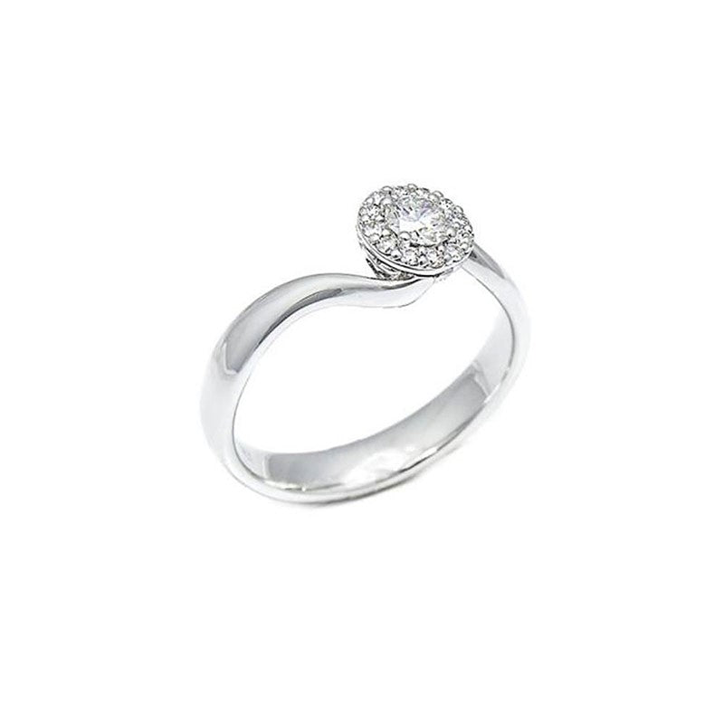 Anello in oro bianco 18 KT Recarlo della collezione Anniversary - R69SC001/028