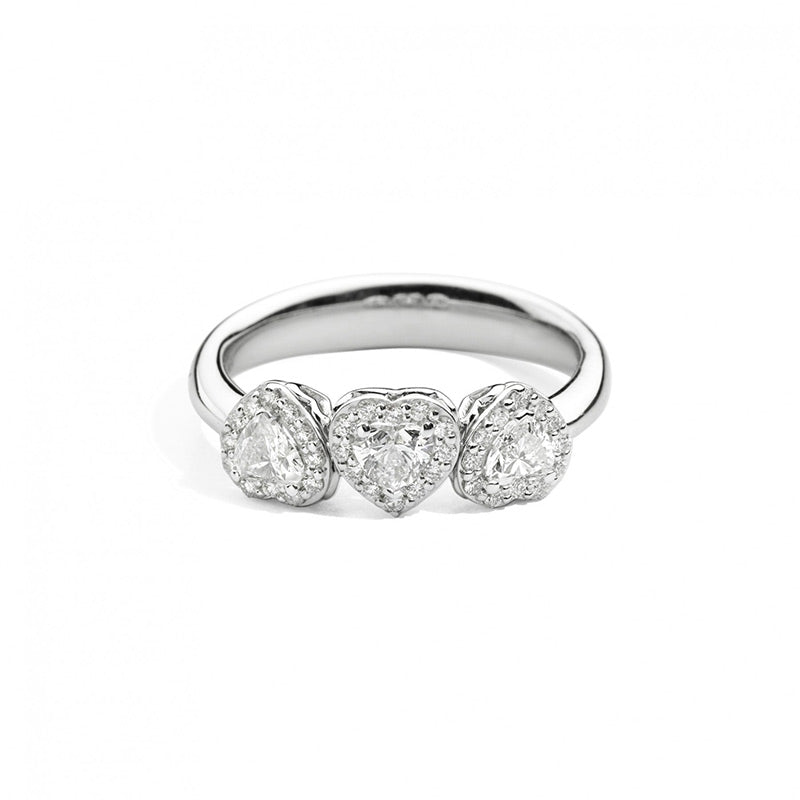 Anello in oro bianco trilogy Recarlo collezione Anniversary Love