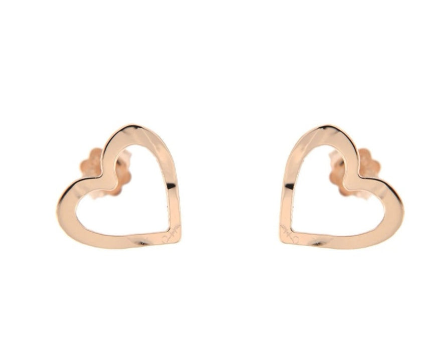 ORECCHINI LOBO TRAFORATI MINI CUORE