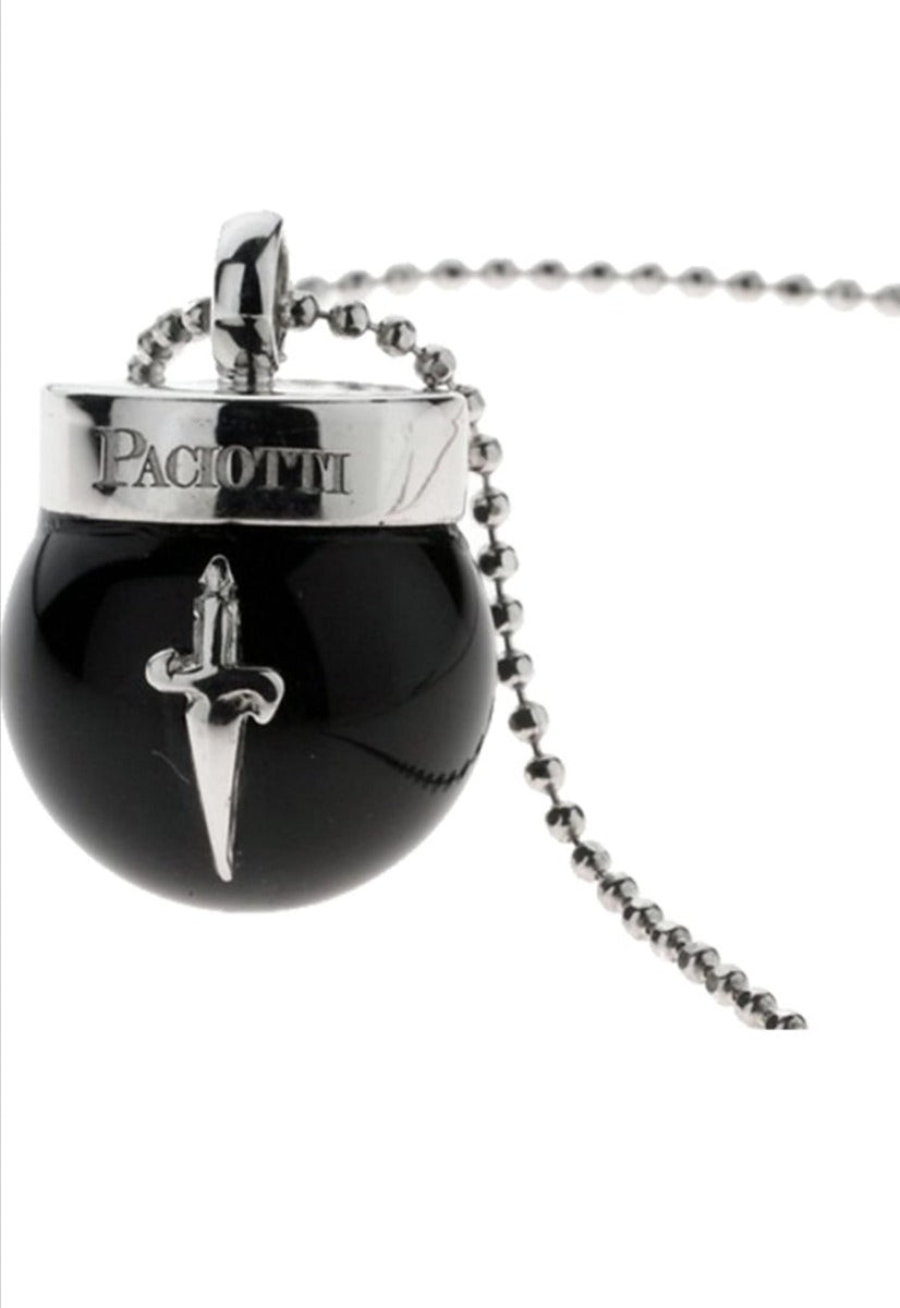 Collana Cesare Paciotti in argento e onice nero
