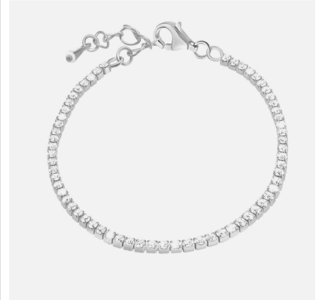 Bracciale Tennis Argento 925 regolabile