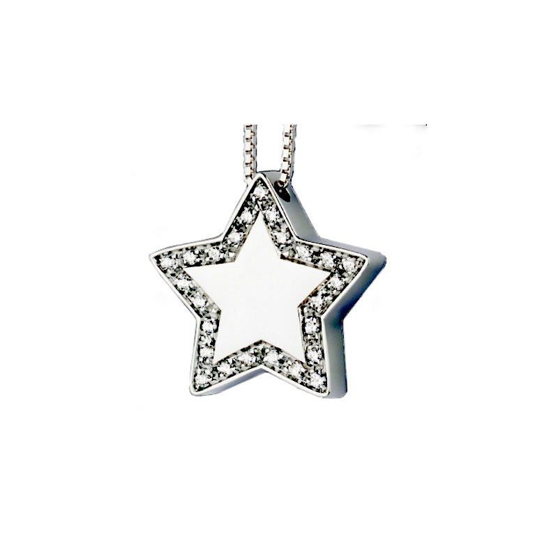 collana stella in oro bianco 18 Kt Salvini ( Damiani) collezione Segni – 20030733