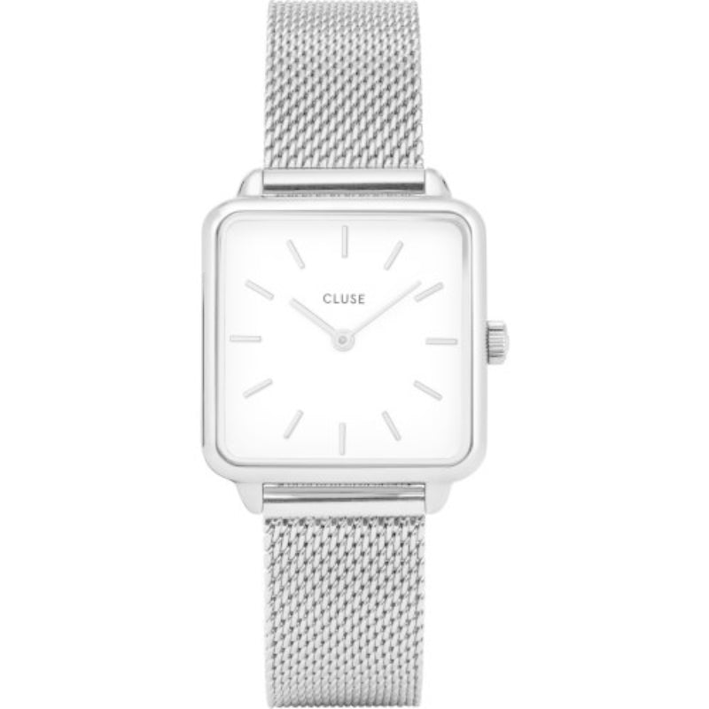 Orologio "La Tétragone Silver Mesh/White" (Cluse) - CL60001