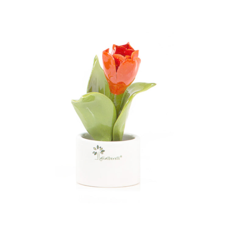 Piantina Tulipano in ceramica di Capodimonte (Gli Alberelli) - 0899T