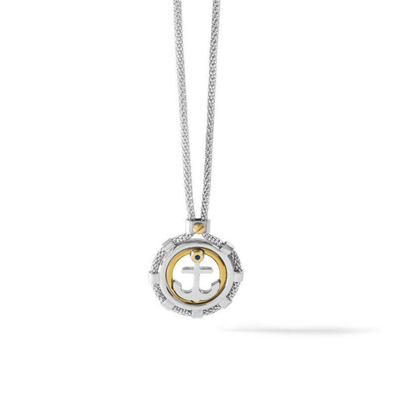 Collana uomo acciaio ancora | Comete Gioielli