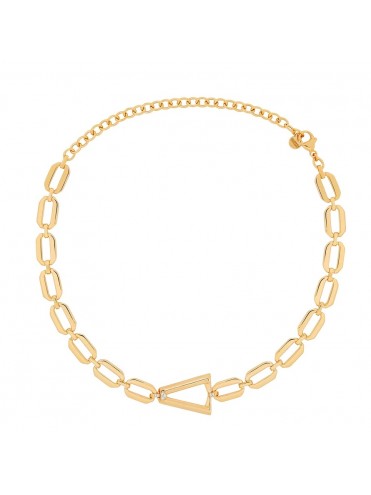 VALENTINA FERRAGNI NINA GOLD COLLANA IN ARGENTO PLACCATO ORO GIALLO 24 CT E ZIRCONI BIANCHI