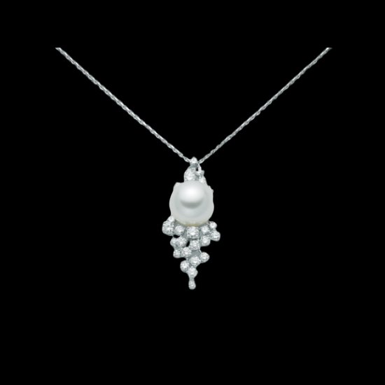 Girocollo Nimei con perla Australiana e diamanti PCL2459A Miluna