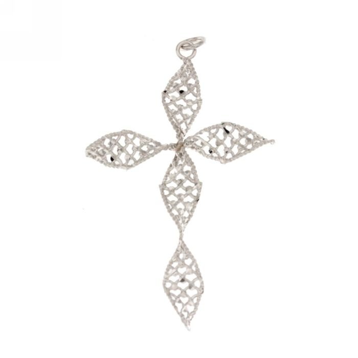 (image for) Croce donna oro bianco 18 Kt