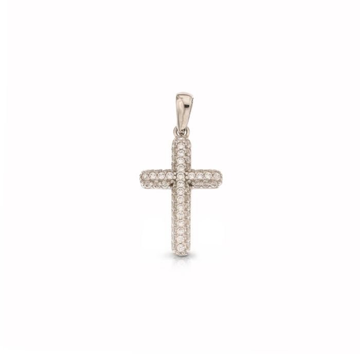 (image for) Croce donna oro bianco 18 Kt